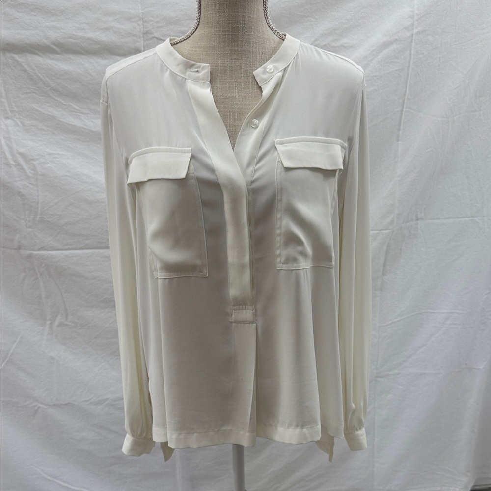 WHBM Elegant White Women's Blouse